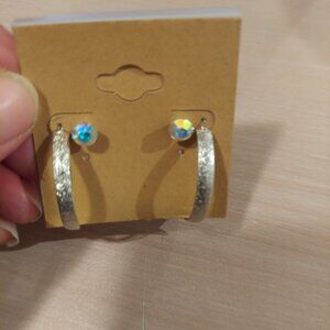 Hoops and Studs 2 Pair Earring Bundle